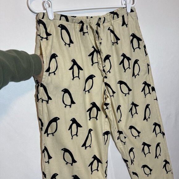 Hanna Andersson Women’s Penguin Cotton Flannel Pajama Pant Holiday Adult Small - Picture 8 of 13